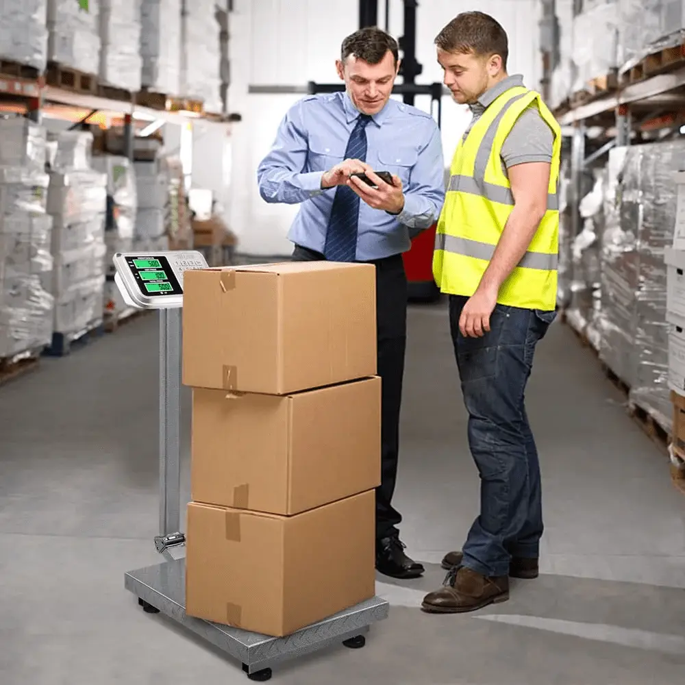 220Lb Weight Electronic Platform Scale,Digital Floor Heavy Duty Folding Scales,Stainless Steel High-Definition LCD Display, Perfect for Postal Luggage Shipping Mailing Package Price Computing - Image 16