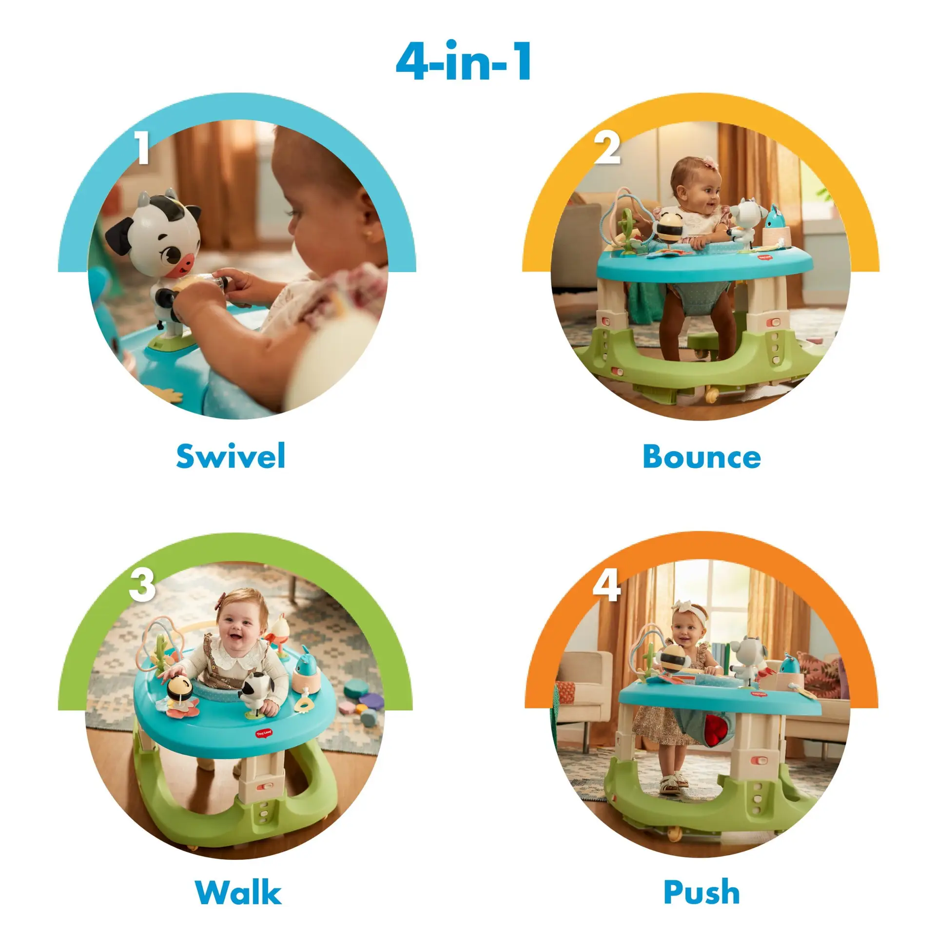 4-In-1 Play and Go Mobile Activity Center, Tiny Farmland - Image 3