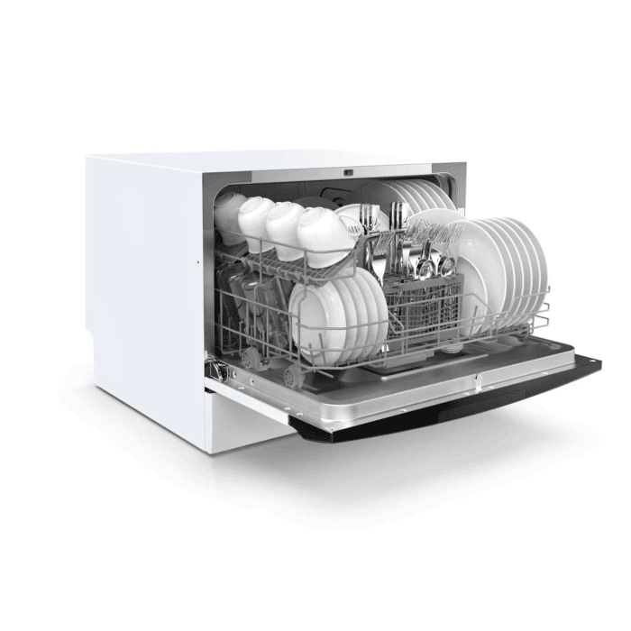 Portable Countertop Dishwasher, 6 Place Settings, 8 Programs, White, MDC22P1AWW, New - Image 4