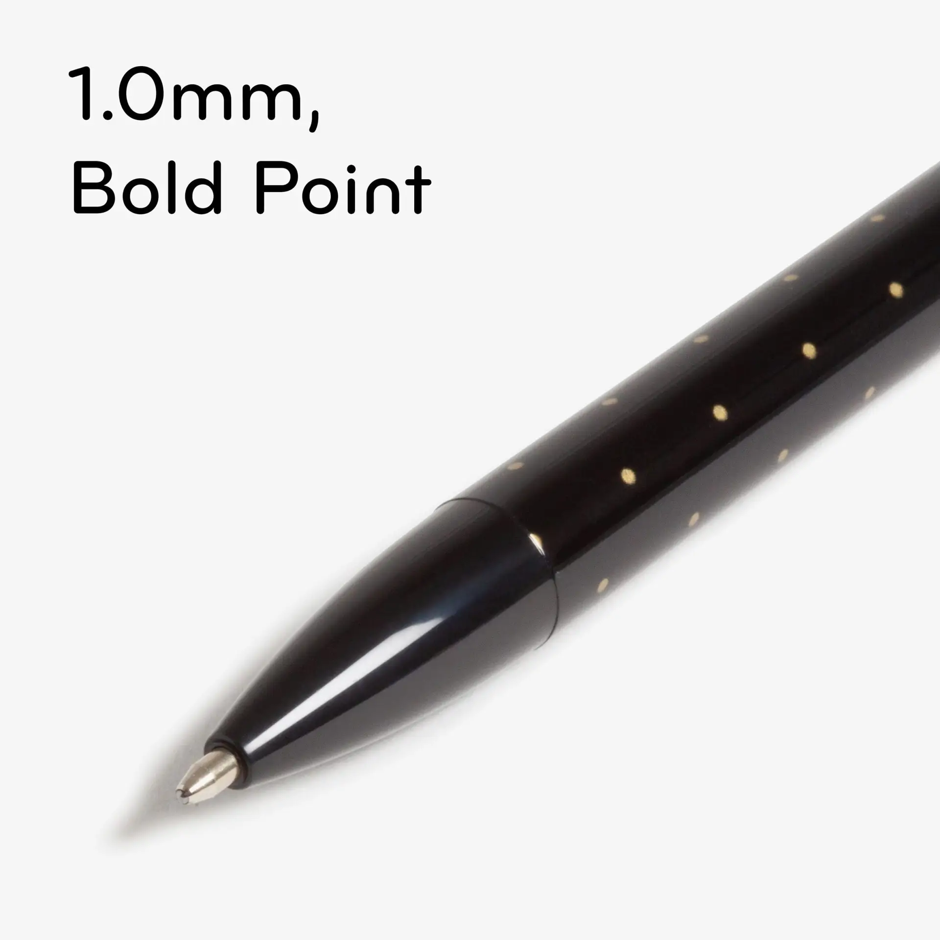 Laguna Ballpoint Pens, 6 Count, Foil Dots , Bold (1.0Mm) Point, Black Ink - Image 6