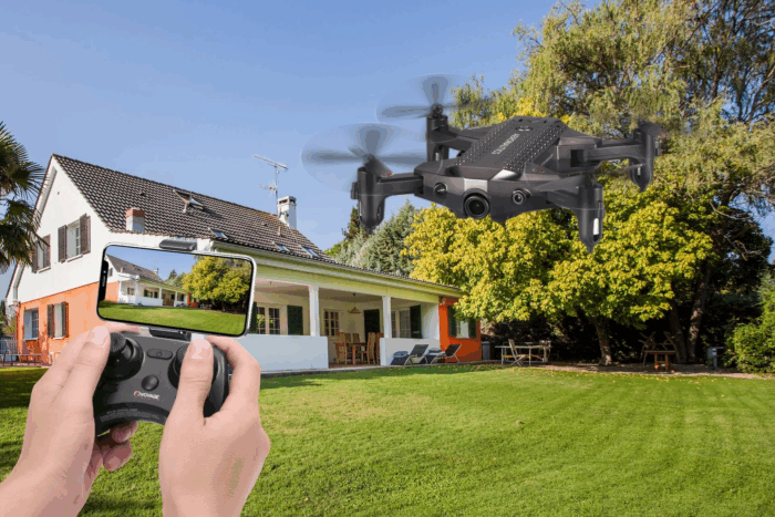 VA-1000 HD Streaming Drone with Wide-Angle Lens- Black Color - Size- 7 Inches - Image 6