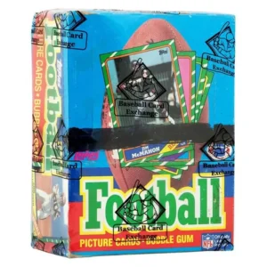 1986 Topps Football Unopened Wax X-Out Box BBCE Sealed Wrapped - Jerry Rice, Steve Young RC - Pack of 36
