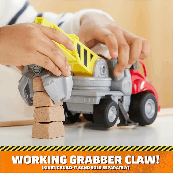 , Charger’S Crane Grabber Toy Truck with Movable Parts and a Collectible Action Figure, Kids Toys for Ages 3 and Up - Image 3