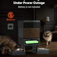 Automatic Cat Feeder for 2 Cats, 20 Cups/5L Automatic Cat Food Dispenser for Small Pets Indoor, Timed Cat Feeder for Dry Food - Image 6