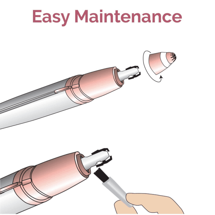 Brows Eyebrow Hair Remover Electric Razor for Women with LED Light for Instant and Painless Hair Removal - Image 6