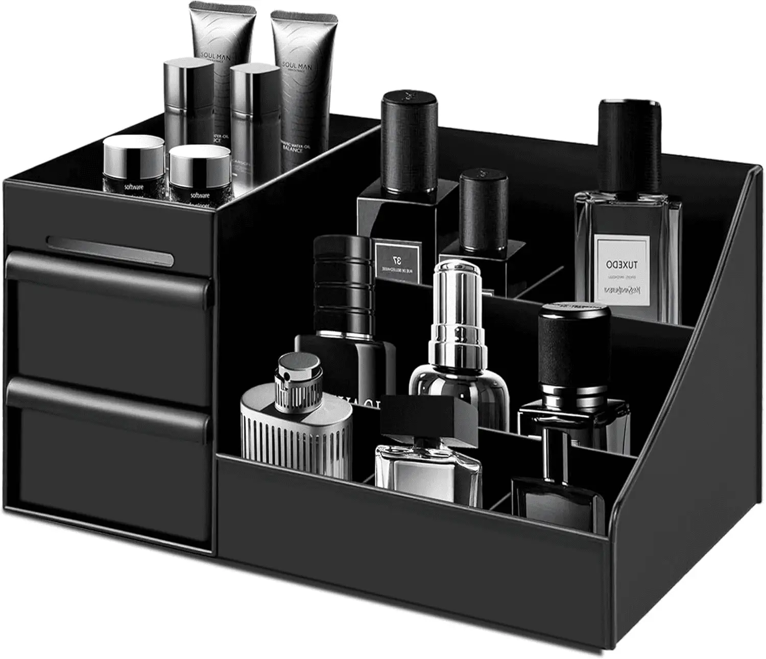 Cologne Organizer for Men Perfume Organizers Vanity Organizers Cologne Stands with Drawers Bathroom Stand and Storage Desk Display Dresser Organizer Countertop Makeup Organizers for Skincare Toiletry