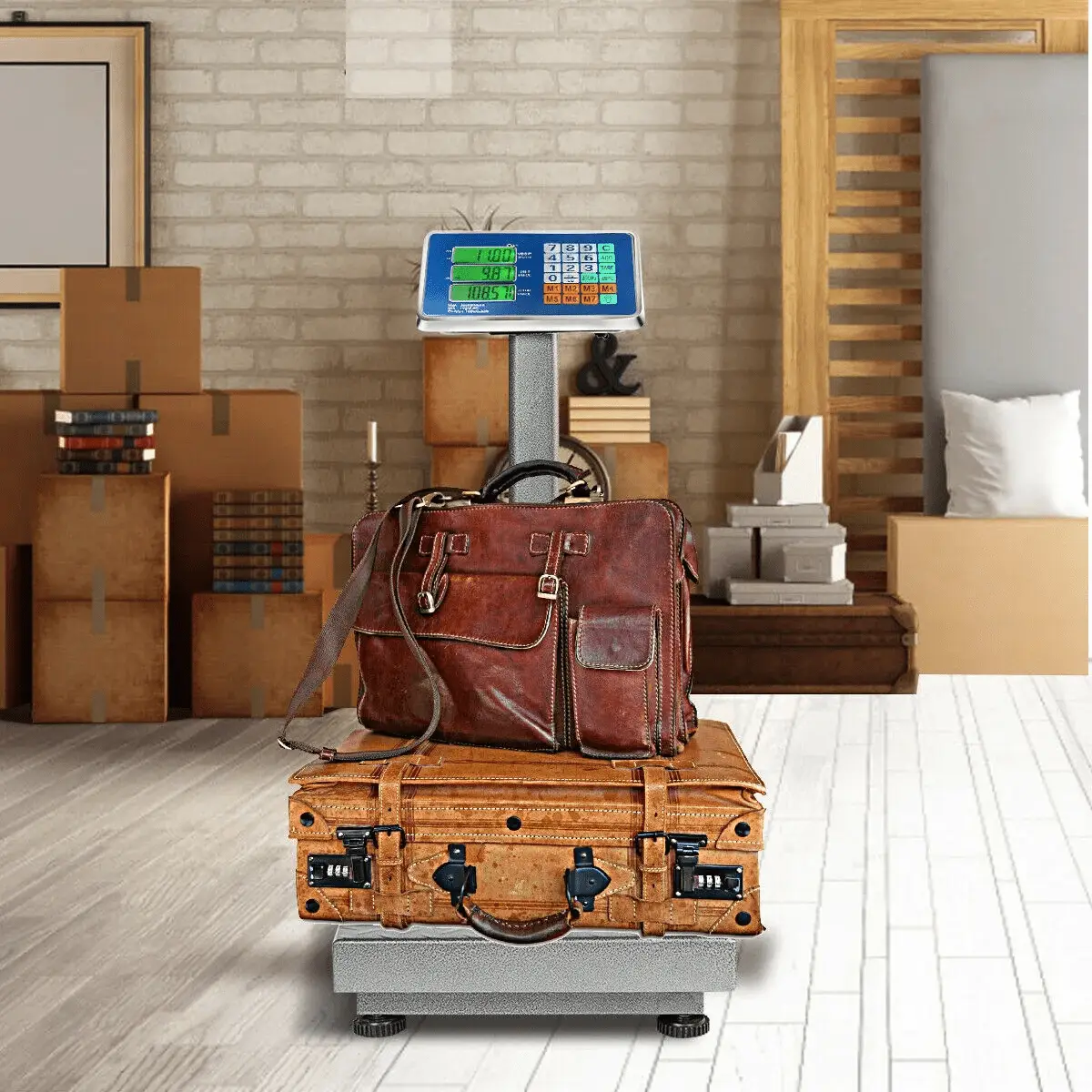 660Lbs Weight Platform Scale Digital Floor Folding Scale Postal Shipping Mailing - Image 3