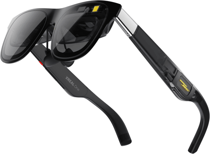 One AR Glasses with X1 Chip, Native 3 Dof, 147" 50°FOV 120Hz HD Display, Renowned Audio, 3 Adjustable Lens Transparency, Smart Glasses for Iphone 16/15, Steam Deck, ROG, Mac, PC, Android & Ios