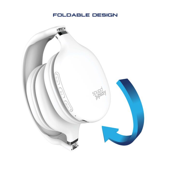 Foldable Wireless Headphones, Bluetooth Over-Ear Headset with Built-In Mic - Image 8