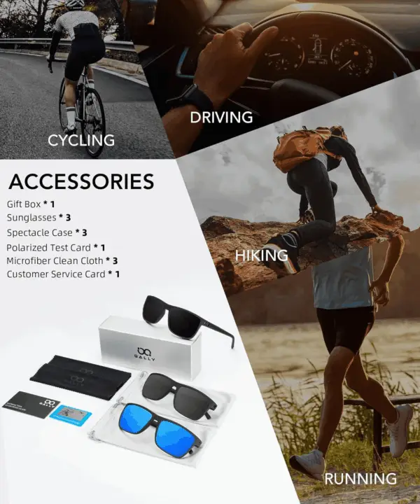 Polarized Sunglasses Men, Mens Sunglasses Polarized UV Protection Lightweight Sun Glasses for Driving Fishing Golf - Image 7