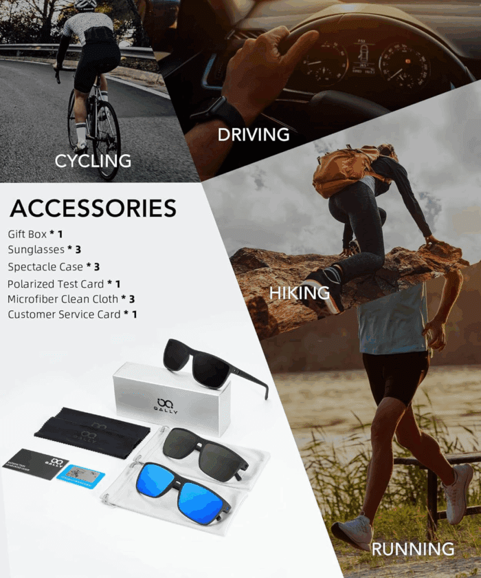 Polarized Sunglasses Men, Mens Sunglasses Polarized UV Protection Lightweight Sun Glasses for Driving Fishing Golf - Image 7