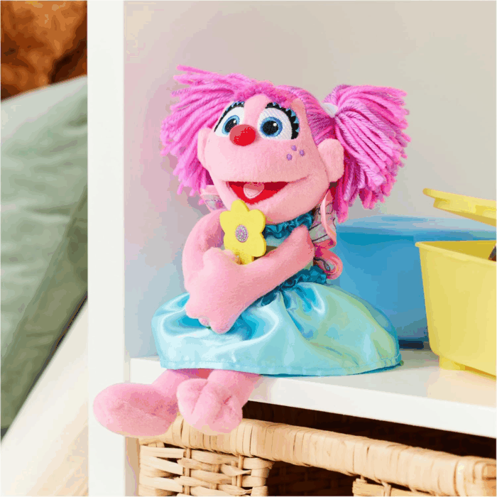 Sesame Street Official Abby Cadabby Muppet Plush, Premium Plush Toy for Ages 1 & Up, Pink/Blue, 11” - Image 4