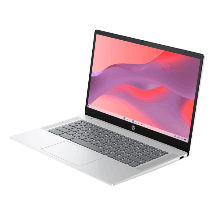 14 Inch HD Chromebook Laptop Intel Processor N200 4GB RAM 128GB UFS Glacier Silver - Image 5