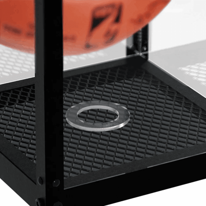 J JACKCUBE DESIGN Acrylic Basketball Display Case, Clear Display Box Showcase Holder with Metal Mesh Base for Autograph Football, Socerball, Volleyball Memorabilia Collectibles - MK633A - Image 4