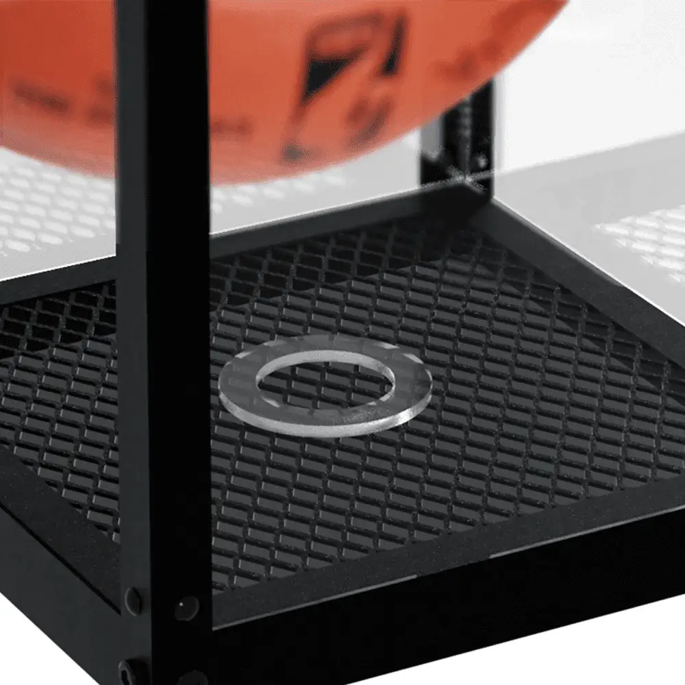 J JACKCUBE DESIGN Acrylic Basketball Display Case, Clear Display Box Showcase Holder with Metal Mesh Base for Autograph Football, Socerball, Volleyball Memorabilia Collectibles - MK633A - Image 4