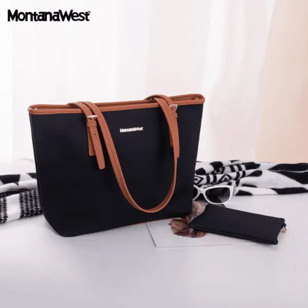 Tote Bags Vegan Leather Purses and Handbags for Women Top Handle Ladies Shoulder Bags - Image 3