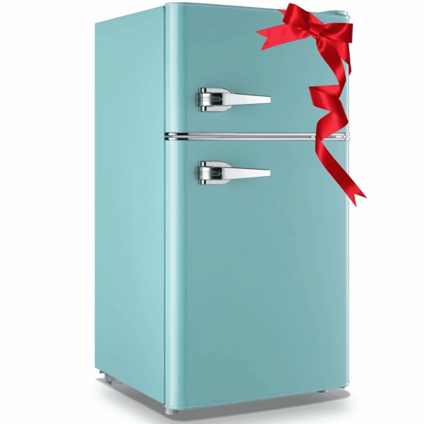 3.5 Cu.Ft Fridge with Freezer 2 Door Compact Refrigerator Adjustable Thermostat Silver New - Image 11