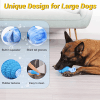 Tough Dog Toys for Aggressive Chewers, Indestructible Dog Chewers for Medium & Large Breeds, Squeaky Durable Chew Toys to Keep Them Busy, Reduce Boredom, Teeth Cleaning, Bacon Flavor - Image 6