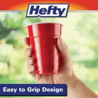 Party on Red Plastic Cups, Disposable Plastic Party Cups for Easy Cleanup and Large Gatherings, Red Cups for Bbqs, Birthdays, Parties, and More, 18 Ounce, 50 Count - Image 5