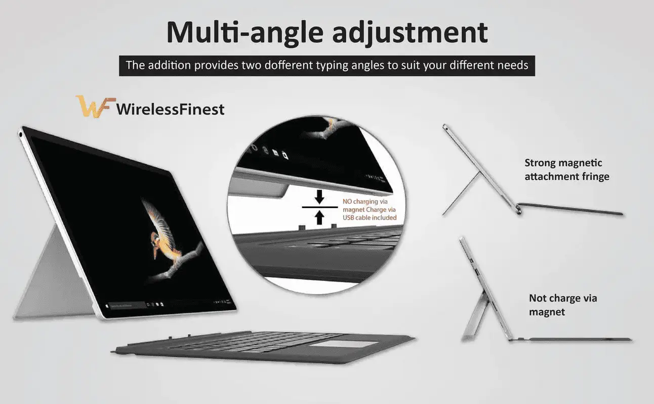 Keyboard Replacement Type Cover Trackpad Mouse for Microsoft Surface Pro 7+ 7 Pro 6 Pro 5 Pro 4 & 3 - Image 3