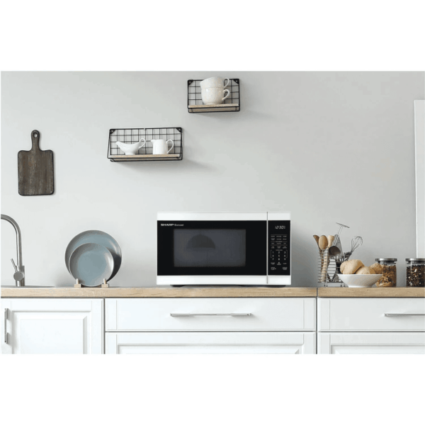 1.1 CF Countertop Microwave Oven in White , ZSMC1161KW - Image 6