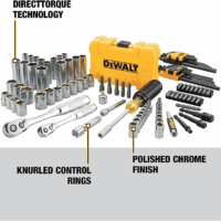 Mechanics Tools Kit and Socket Set, 1/4" & 3/8" Drive, SAE, 108-Piece (DWMT73801) - Image 3