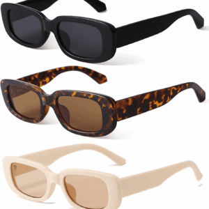 Retro Rectangle Sunglasses Women and Men Vintage Small Square Sun Glasses UV Protection Glasse