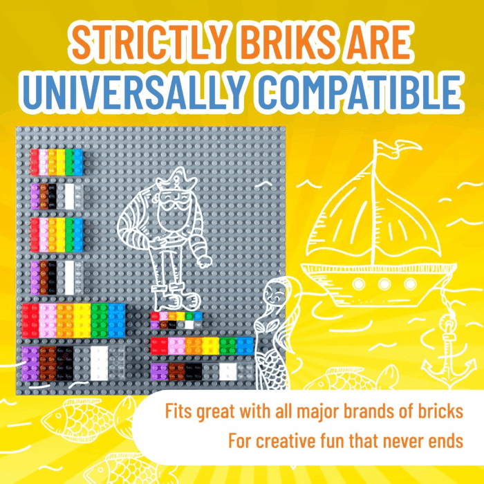Compatible with Lego Toy Building Block, Vibrant Colors, 336 Pieces, Classic Bricks Building Starter Kit for Kids, 100% Compatible with All Major Brick Brands - Image 4