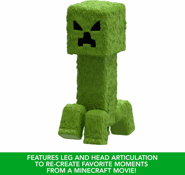Minecraft Large-Scale Action Figure, 12-Inch Posable Creeper Toy Collectible Inspired by a Minecraft Movie - Image 4