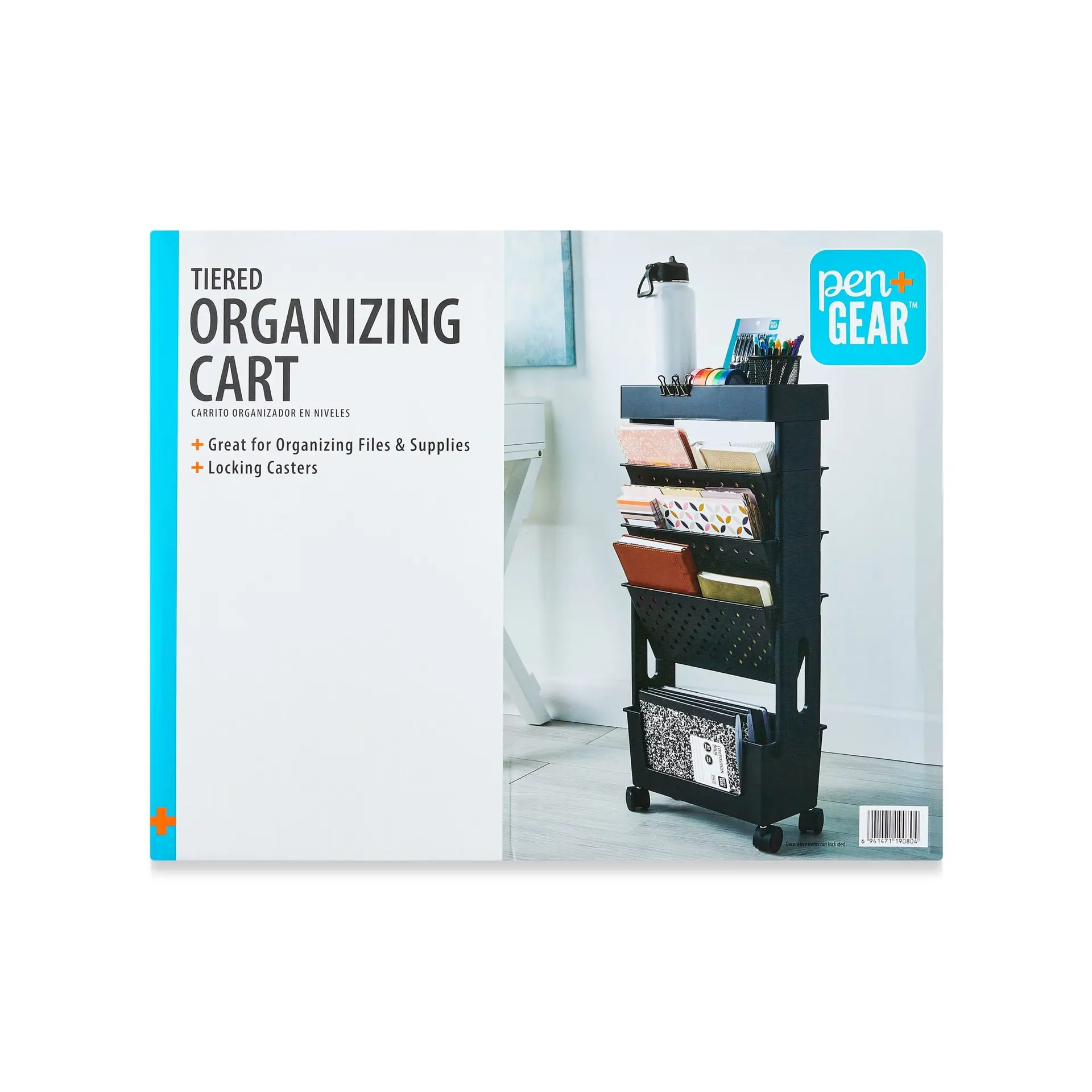 Tiered Organizing Cart, Black - Image 7