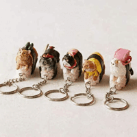 Clever Idiots Nekozushi Keychain - Blind Box Includes 1 of 5 Collectable Figurines - Features a Detachable Keyring (Version 1) - Image 6