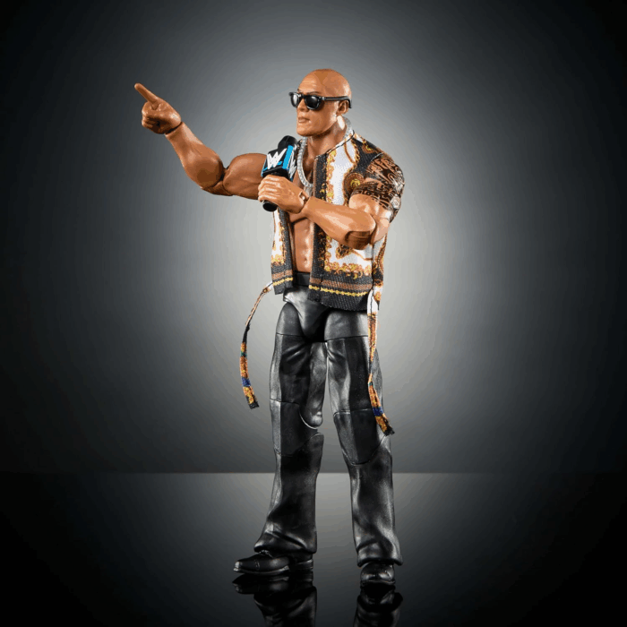 Elite Action Figure & Accessories, Series #115 6-Inch Collectible the Rock with 25 Articulation Points & Swappable Hands - Image 4