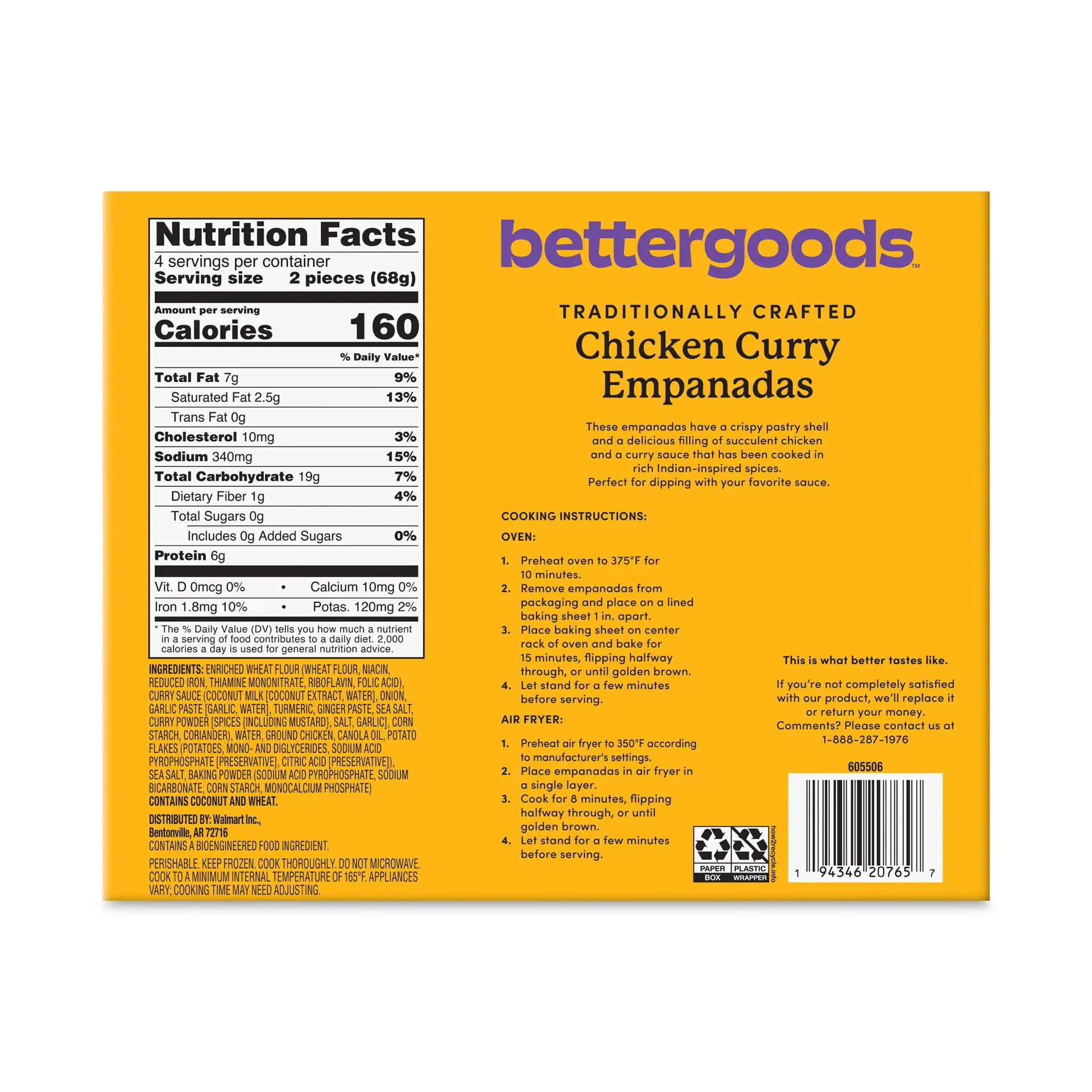 Chicken Curry Empanadas, 9.6 Oz, 8 Count (Frozen) - Image 7