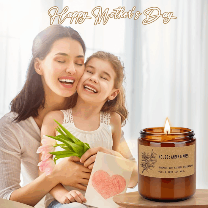 Candles for Home Scented, 4 Pack Candle Gifts for Woman, Large Lavender Rose Amber Aromatherapy Scented Candles, 220H Long Lasting Soy Wax Candle Set for Mother'S Day, Birthday, Anniversary, Men - Image 3