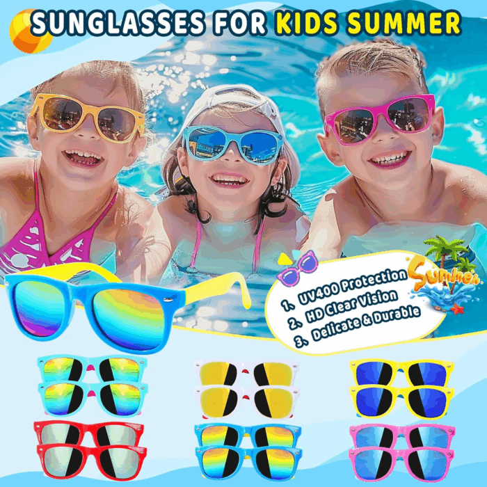 Pool Party Favors Beach Party Favors - 132PCS Summer Beach Pool Toys for Kids Include Beach Balls, Kids Sunglasses Bulk, Bubble Wands...Pool Party Supplies for Summer Birthday Party for Kids 4-8 8-12 - Image 3