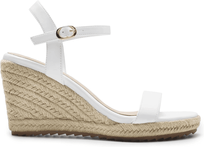Espadrilles Wedge Sandals for Women, Women'S Open Toe Summer Dressy Sandals with Adjustable Ankle Strap and Soft Footbed - Image 2
