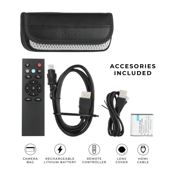 4K HD Digital Video Camera with Wifi, Built in Night Vision, and 3" Touch Rotational Display - Image 8