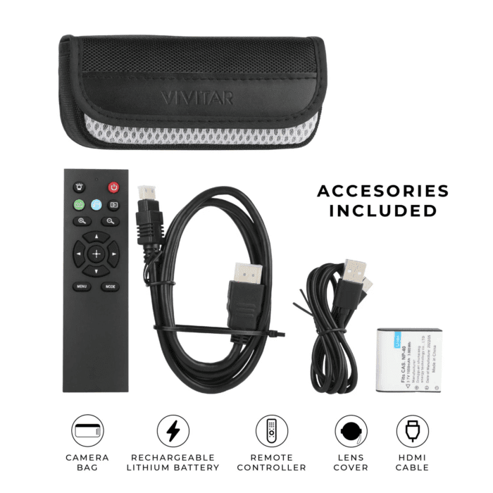 4K HD Digital Video Camera with Wifi, Built in Night Vision, and 3" Touch Rotational Display - Image 8