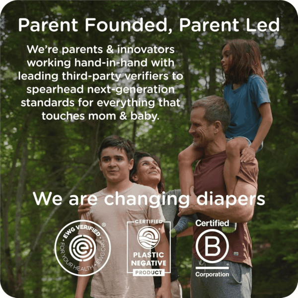 Our Diapers | EWG Verified Safe & Plant-Based Diapers | Leak Protection | Soft Organic Cotton Shell | Chlorine-Free Diaper for Sensitive Skin | Size 1 (7-14Lbs) 70 Count - Image 8