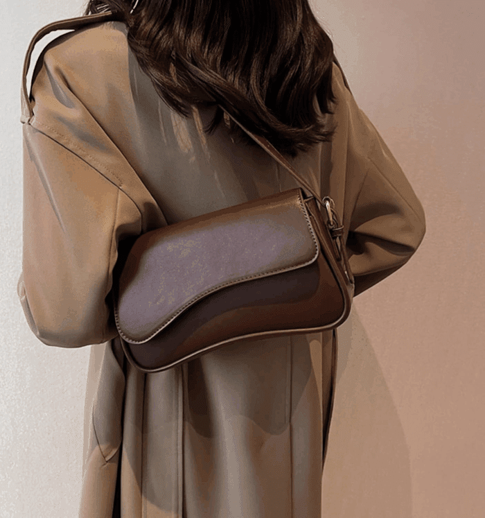 Shoulder Bag for Women Y2K Trendy Purse Vegan Leather Hobo Handbags Clutch Saddle Bag with 2 Removable Strap - Image 3
