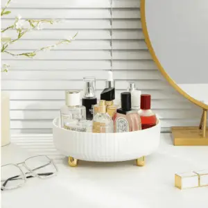 Cosmetic Cases Makeup Perfume Storage Rack Durable Rotating Shelf Organizer Boxes for Bathroom Bedroom Organizer