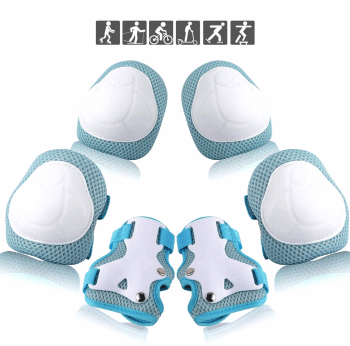 Kids Protective Gear Set - Knee Pads, Elbow Pads, and Wrist Guards for Skating, Cycling, Rollerblading, Scooter - Toddler to Teen Size (3-10 Years) - Image 14