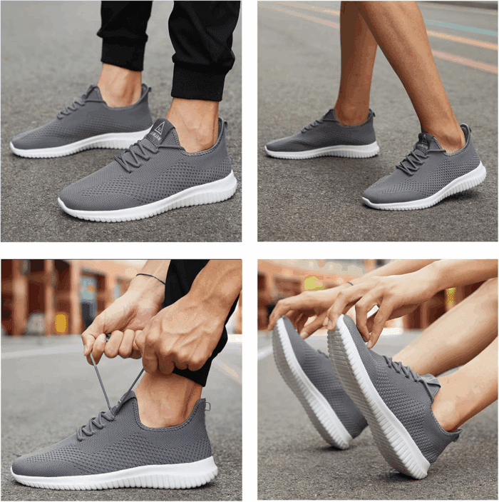 Men'S Running Shoes Ultra Lightweight Breathable Walking Shoes Non Slip Athletic Fashion Sneakers Mesh Workout Casual Sports Shoes - Image 7