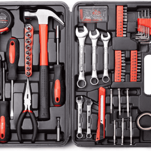 148 Piece Automotive and Household Tool Set Perfect for Car Enthusiasts and DIY Home Repairs