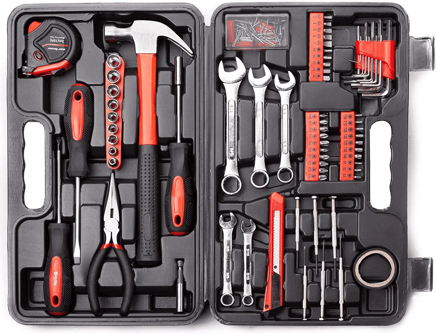 148 Piece Automotive and Household Tool Set Perfect for Car Enthusiasts and DIY Home Repairs