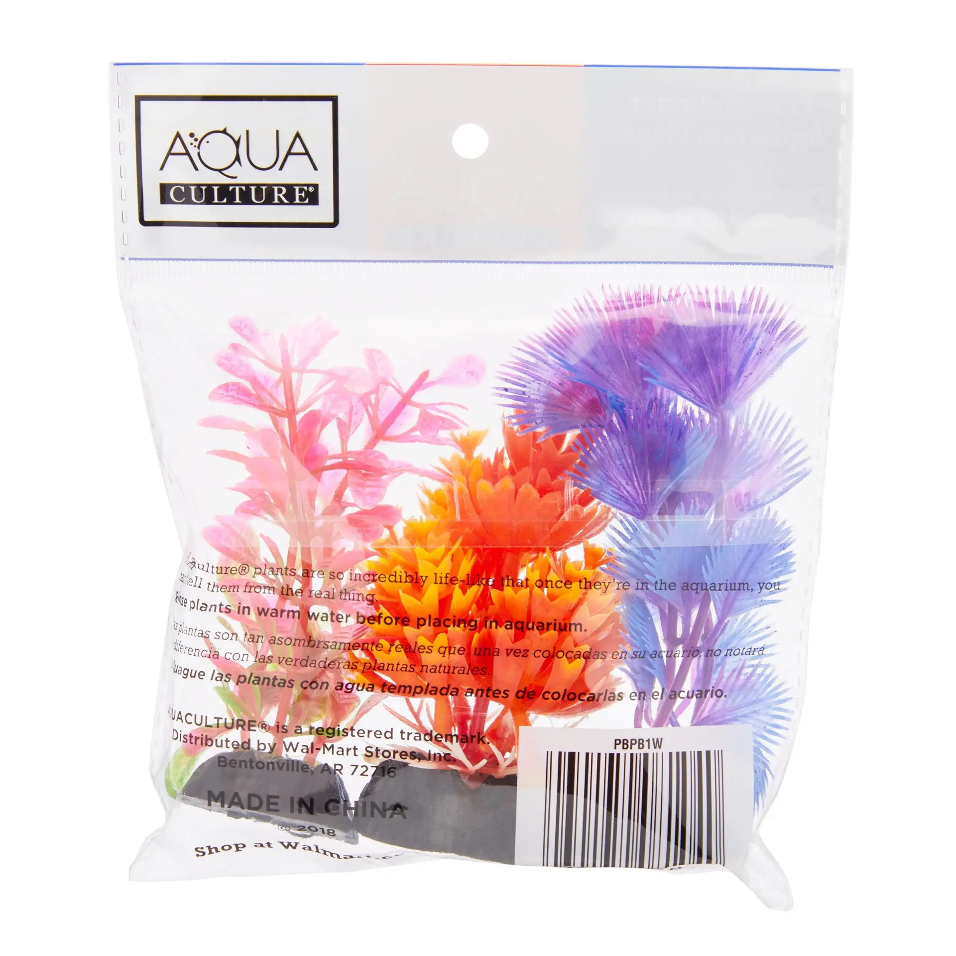 Foregrounder Plastic Aquarium Plants - Multicolored - 3 Count per Pack - Image 6