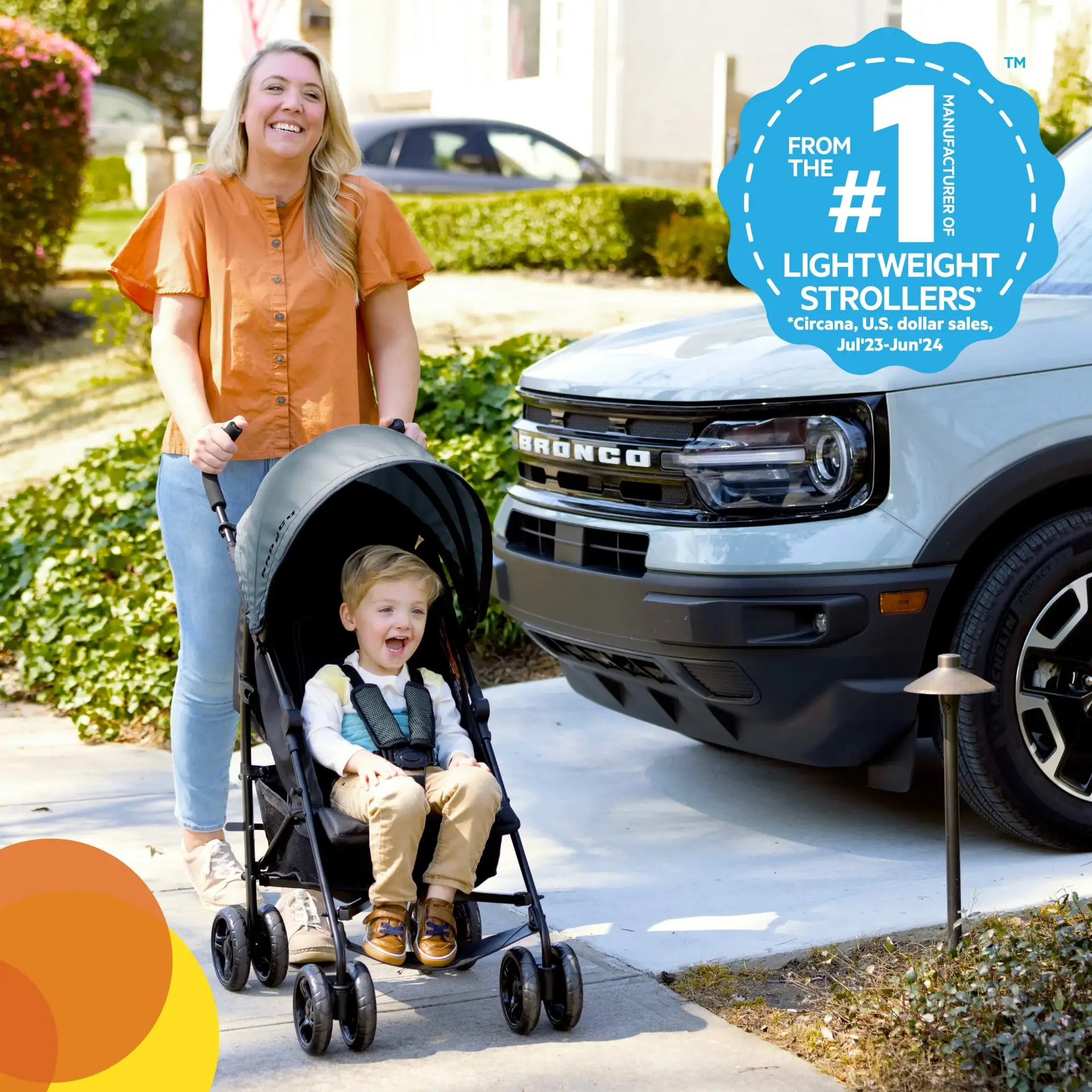 Ford Bronco Highgear Stroller by , Area 51 Blue/Green, Infant Ages 0 Months + - Image 2