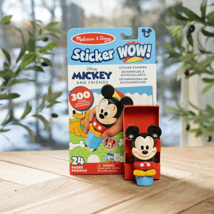 Sticker Wow!™ 24-Page Activity Pad and Sticker Stamper, 300 Stickers, Arts and Crafts Fidget Toy Collectible Character – Disney Mickey Mouse - Image 9