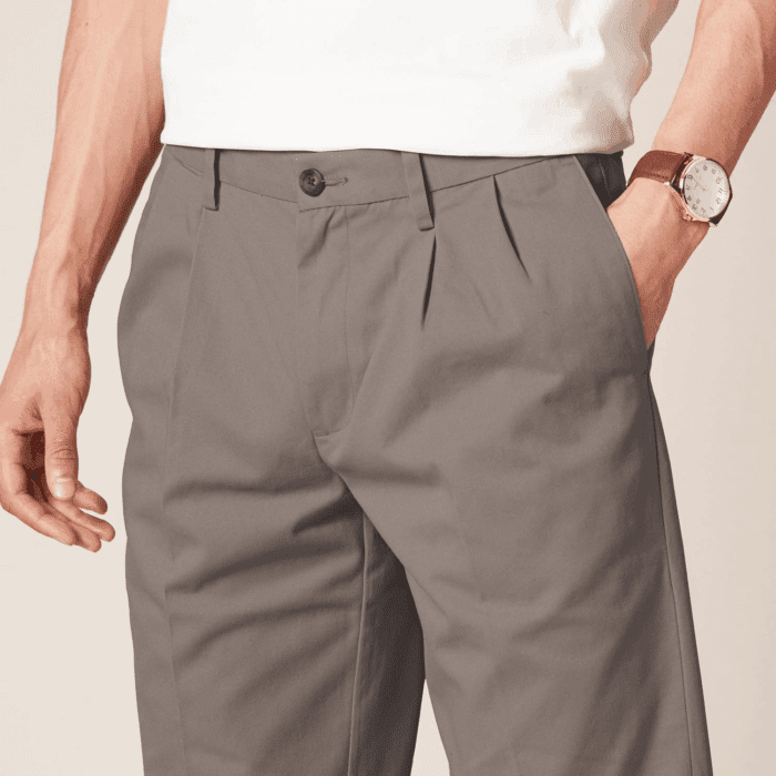 Men'S Classic-Fit Wrinkle-Resistant Pleated Chino Pant (Available in Big & Tall) - Image 4