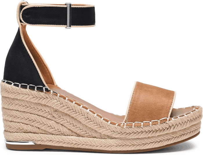 Women'S Wedge Sandals Open Toe Espadrilles Sandals Comfortable Dressy Ankle Strap Platform Sandals Suitable for Work Beach Summer Shoes - Image 2